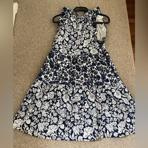 Ulla Johnson Blue Floral Heavy Cotton Dress - size 6